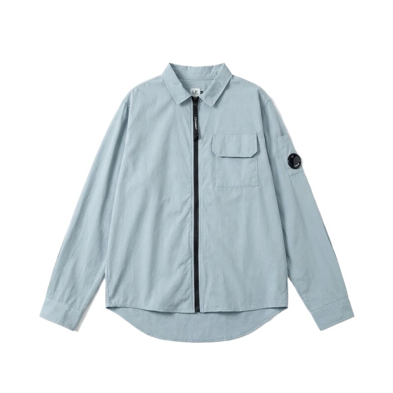 C.P. Series Simple Style Light Blue Shirt