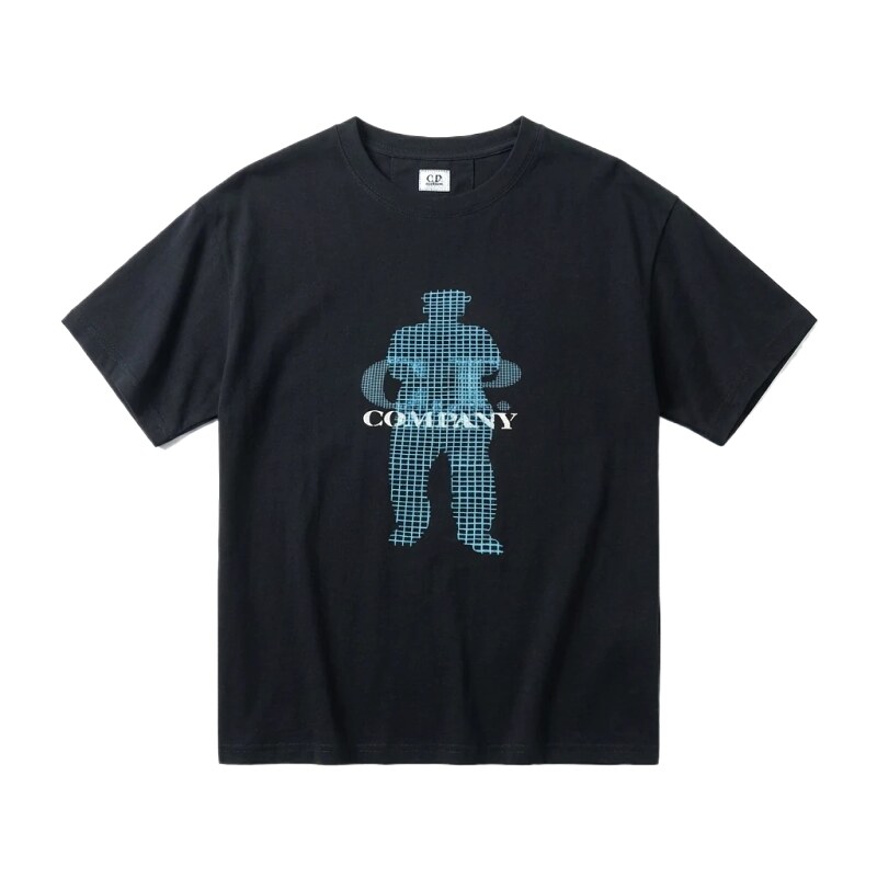 C.P. Trendy Brand Simple Style Black T-shirt