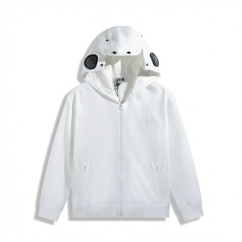 C.P. White Functional Hoodie