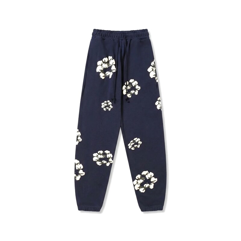 DENIM TEARS Floral Deep Blue Sweatpants