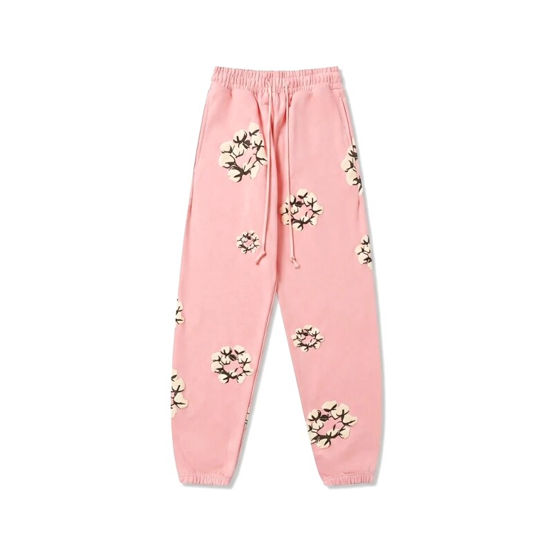 DENIM TEARS Floral Pink Sweatpants