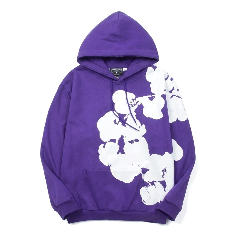 DENIM TEARS Floral Purple Hoodie