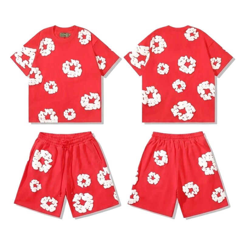DENIM TEARS floral style red suit