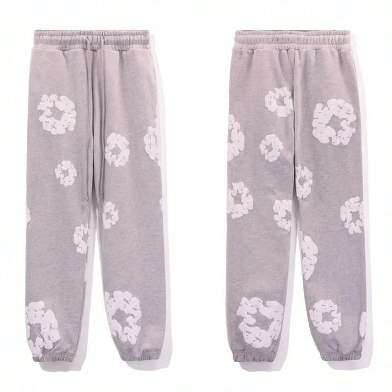 DENIM TEARS Printed Casual Grey Pants