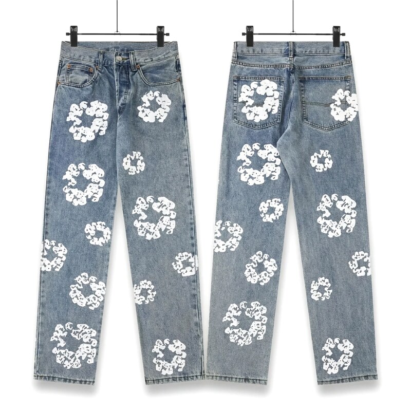 DENIM TEARS Printed Retro-Style Jeans