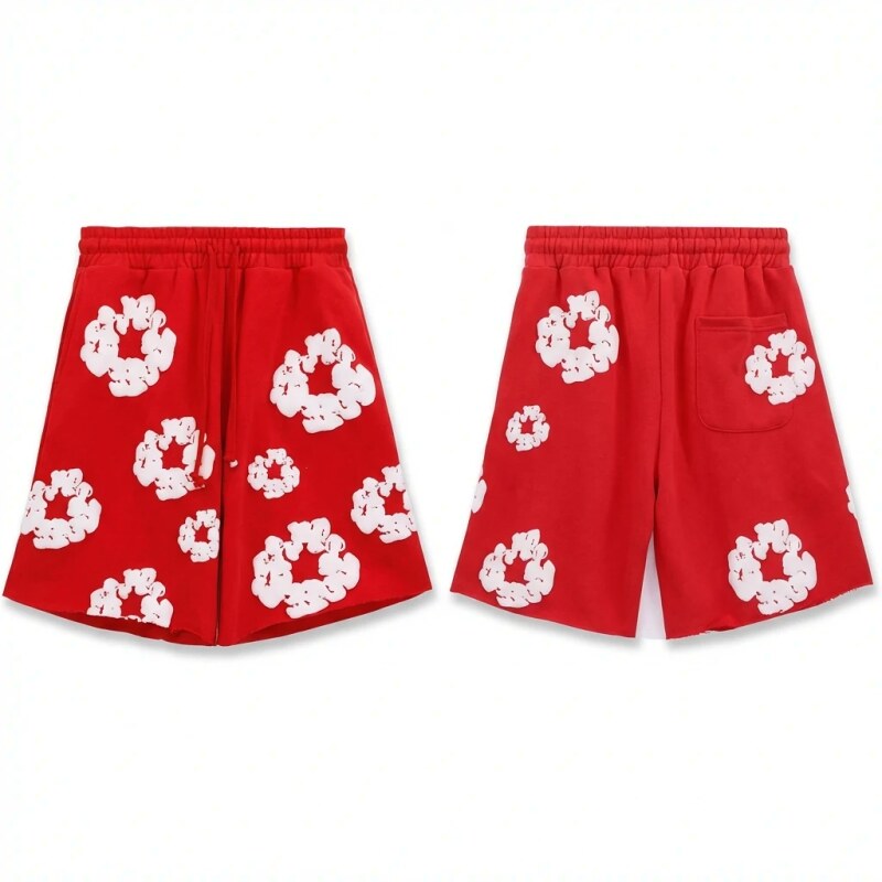 DENIM TEARS red trendy brand shorts