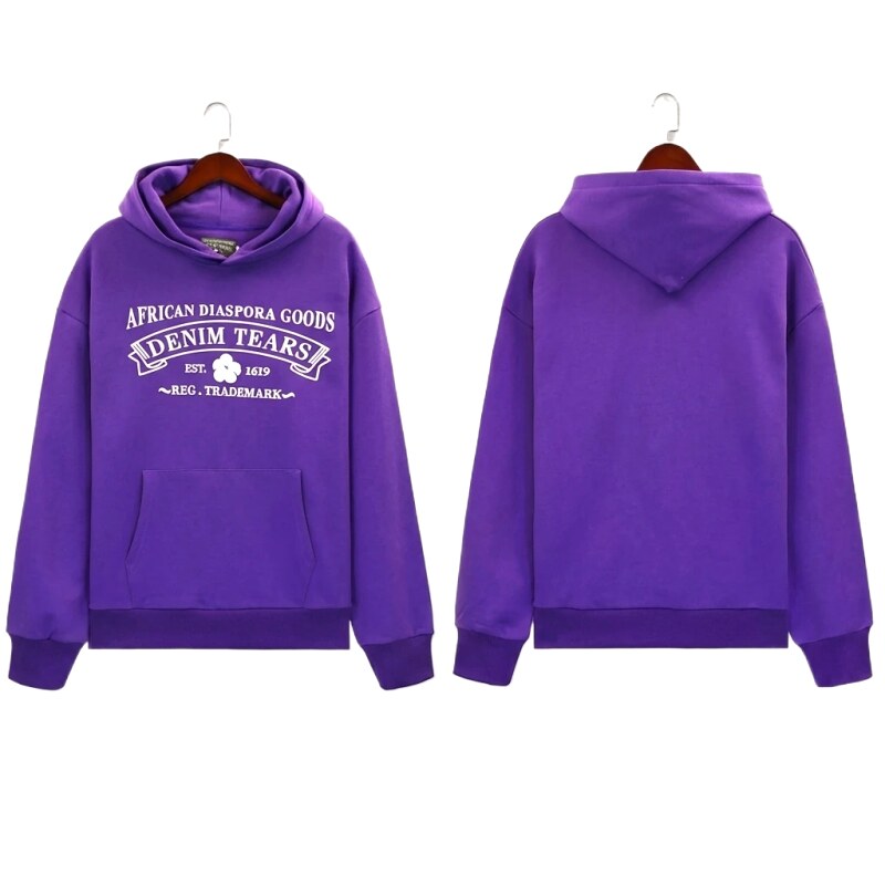 DENIM TEARS retro purple sweatshirt