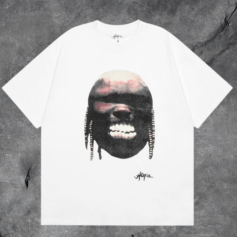 Denim Tears White Graphic T-Shirt Clean Colorway