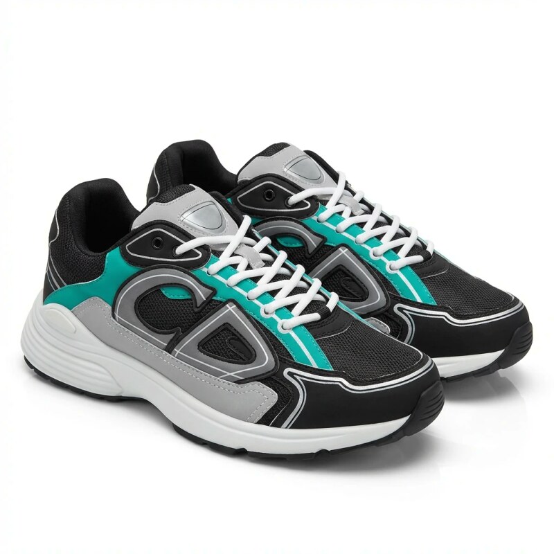 Dior casual style grey-green sports shoes