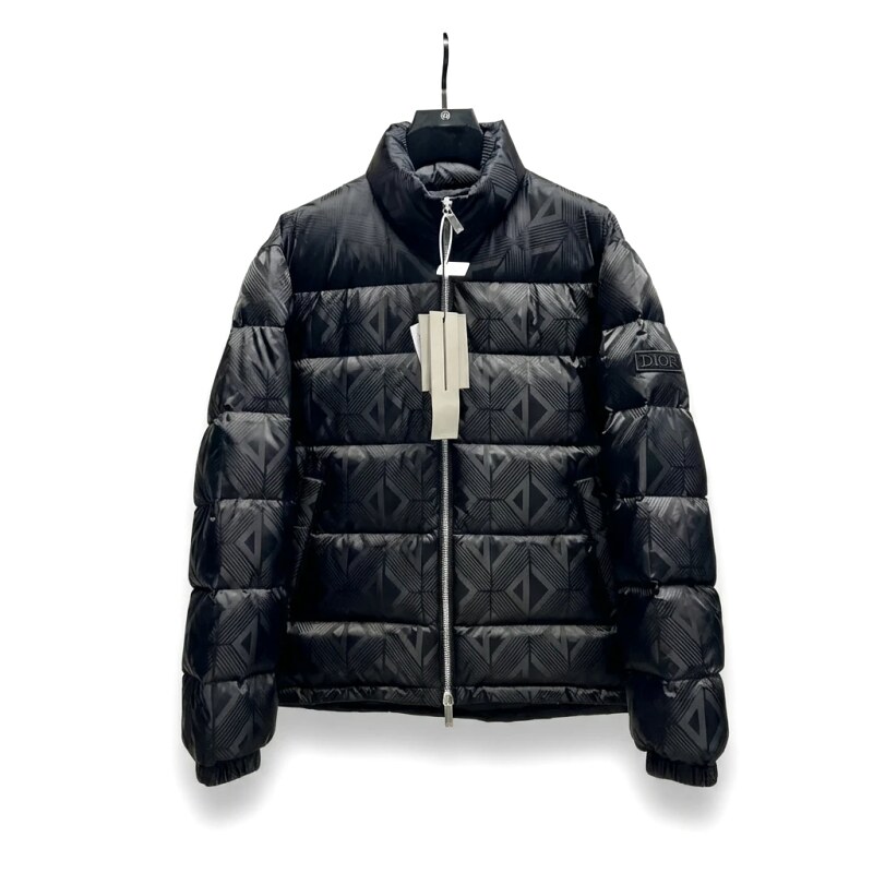 Dior diamond - checkered black down jacket