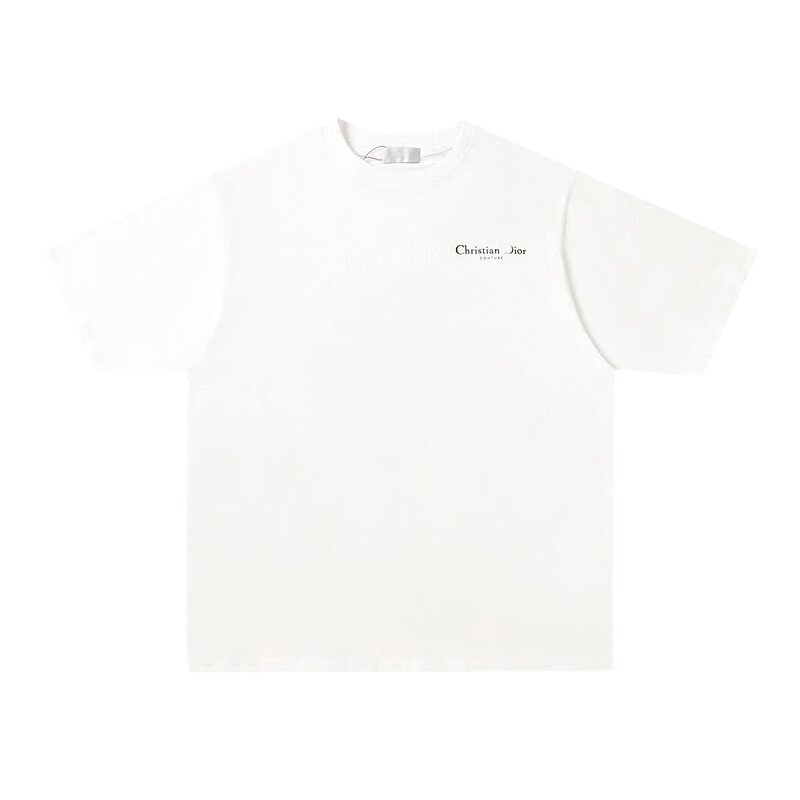 Dior Haute Couture Collection Minimalist Style White Short-sleeve T-shirt