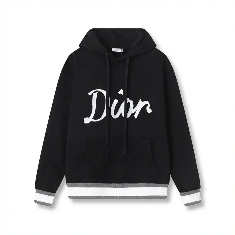 Dior letter-style black sweatshirt