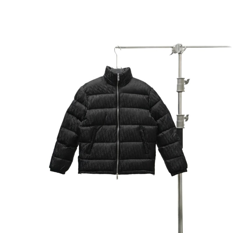 Dior quilted black down jacket