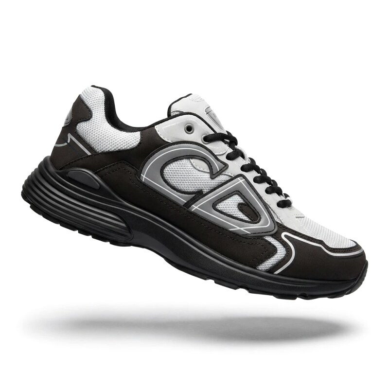 Dior retro black and white sports shoes