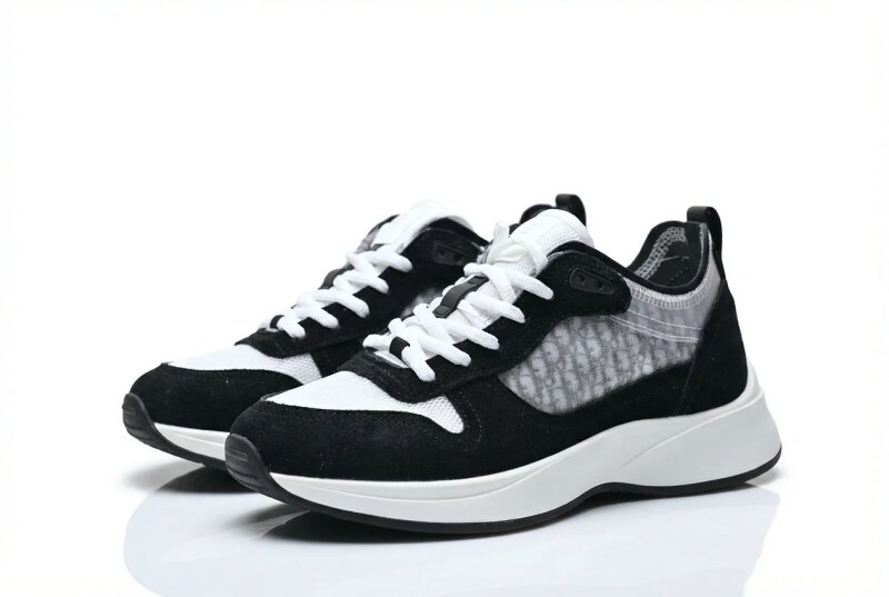Dior retro black-and-white sports shoes
