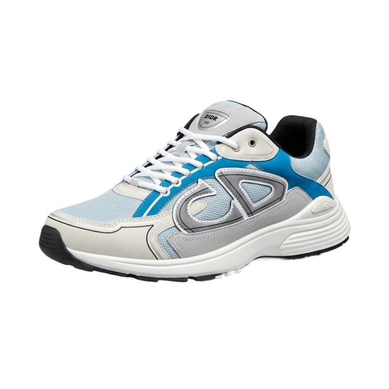 Dior retro-style blue and white sports shoes