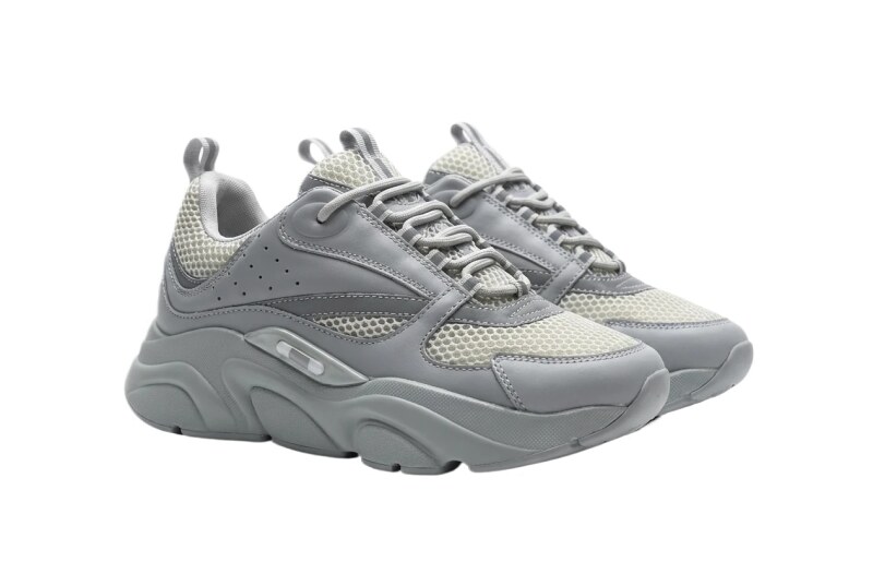 Dior retro-style grey sports shoes