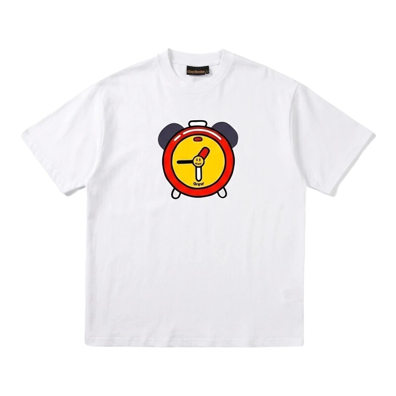 DREW Cartoon Style White T-shirt