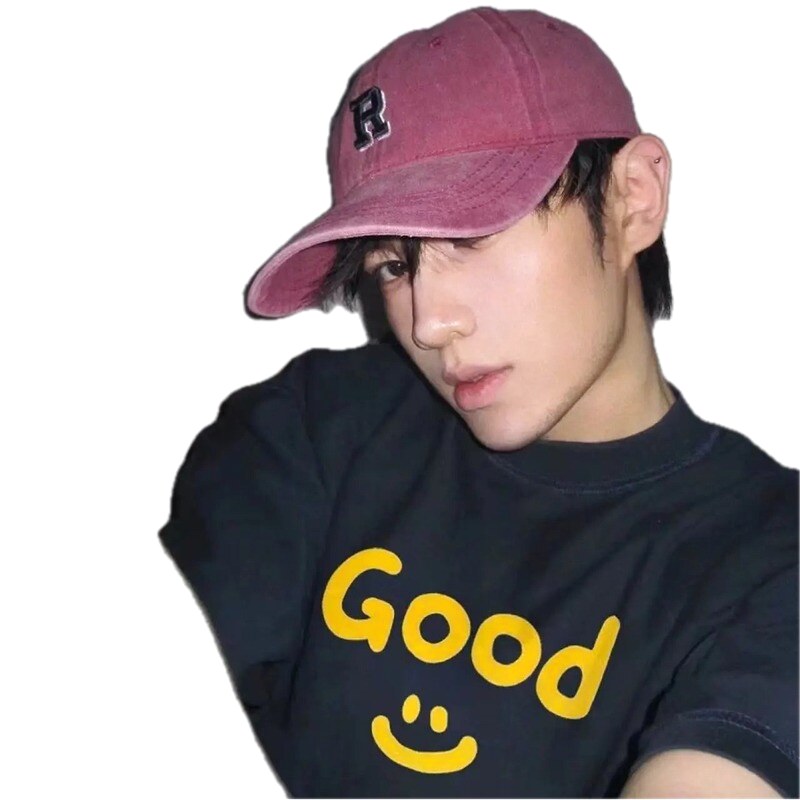 DREW Smiley Series American Streetwear Style Black T-Shirt
