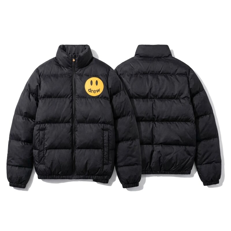 DREW Smiling Face Trendy and Cool Style Cotton-padded Jacket