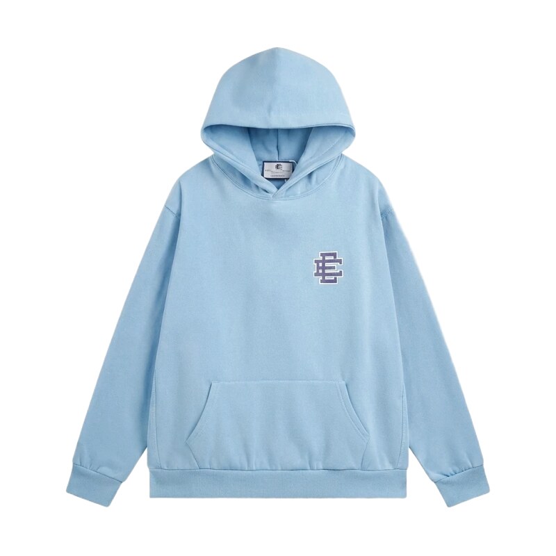 Eric Emanuel Classic Simple Style Blue Hoodie