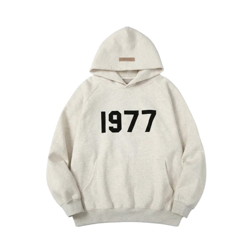 ESSENTIALS 1977 Style Light Grey Hoodie