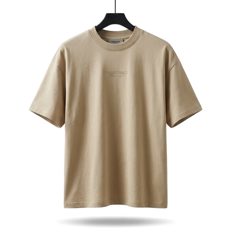 ESSENTIALS Basic Khaki Short Sleeve