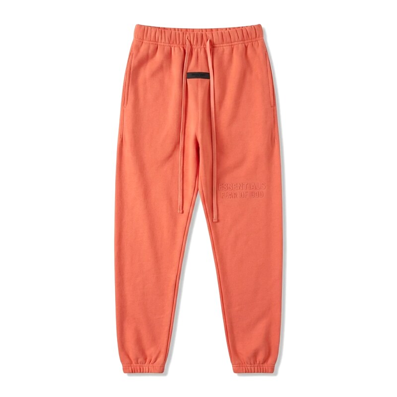 ESSENTIALS Basic Orange Sweatpants