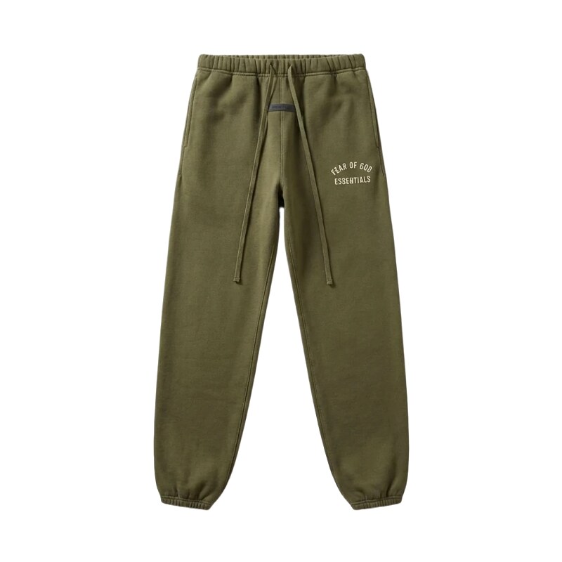 ESSENTIALS casual style olive green sweatpants