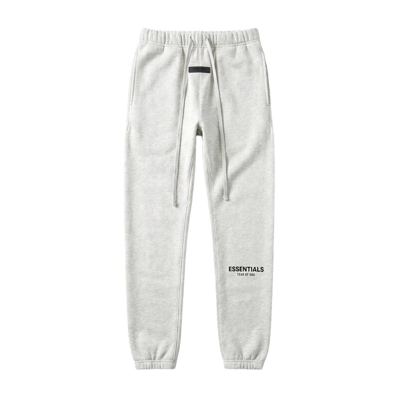 ESSENTIALS minimalist light gray sweatpants