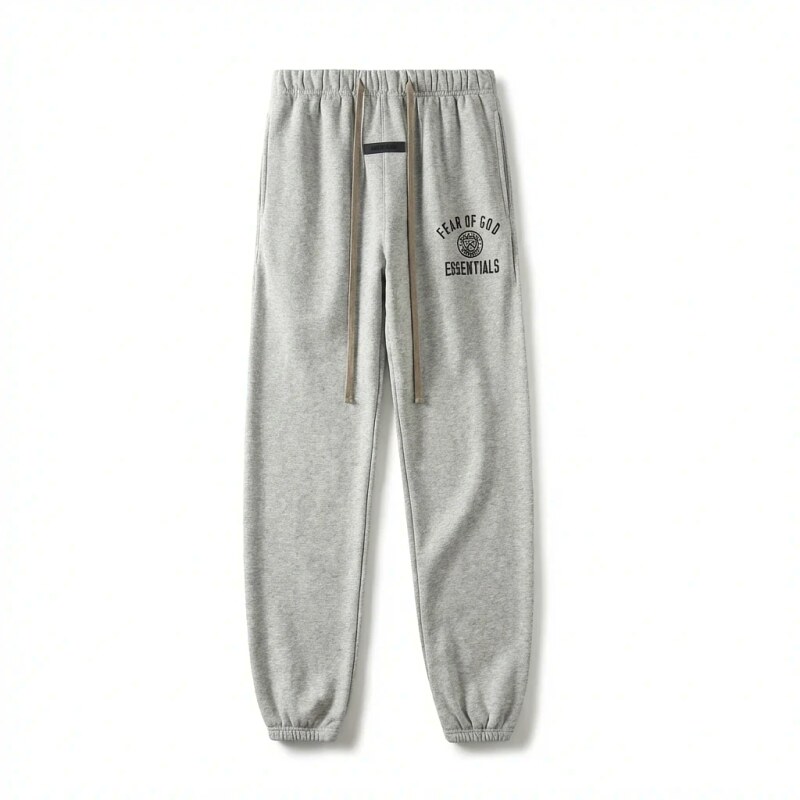 ESSENTIALS minimalist light gray sweatpants