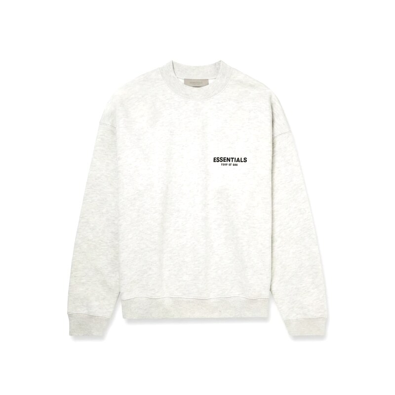 ESSENTIALS minimalist light gray sweatshirt