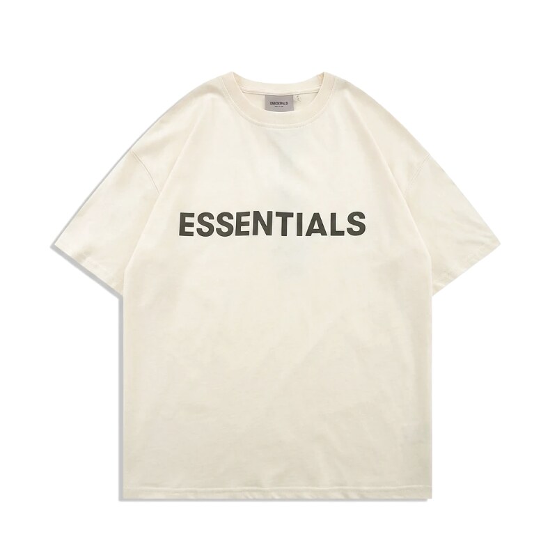 ESSENTIALS minimalist style beige T-shirt