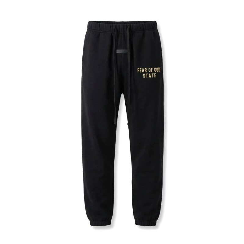 ESSENTIALS minimalist style black sweatpants