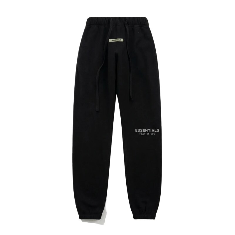 ESSENTIALS minimalist style black sweatpants