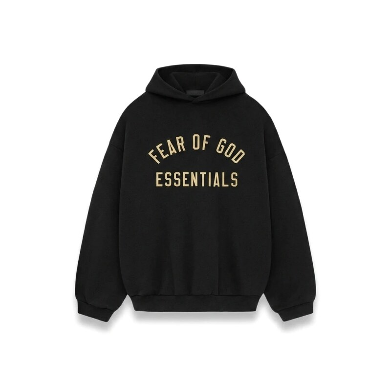 ESSENTIALS minimalist style black sweatshirt