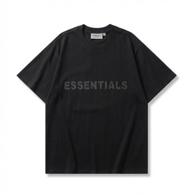 ESSENTIALS minimalist style black T-shirt