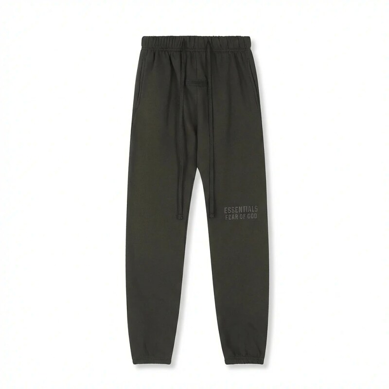 ESSENTIALS minimalist style dark gray sweatpants
