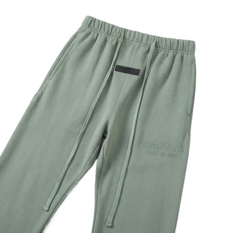 ESSENTIALS minimalist style grey-green sweatpants