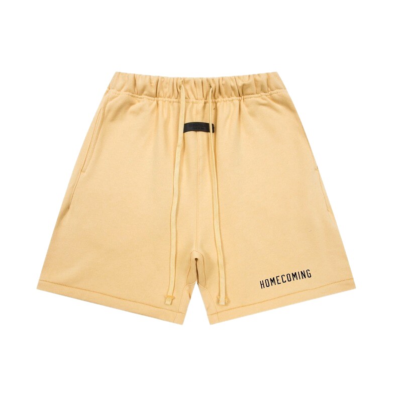 ESSENTIALS minimalist style khaki shorts