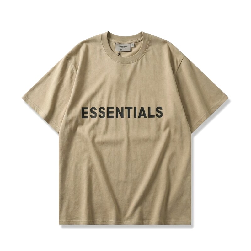 ESSENTIALS minimalist style khaki T-shirt