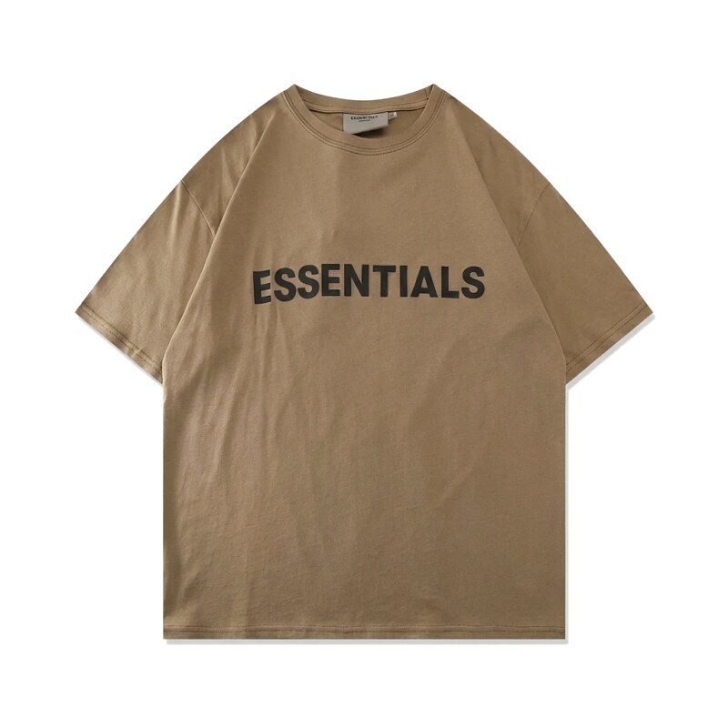 ESSENTIALS Minimalist Style Khaki T-shirt