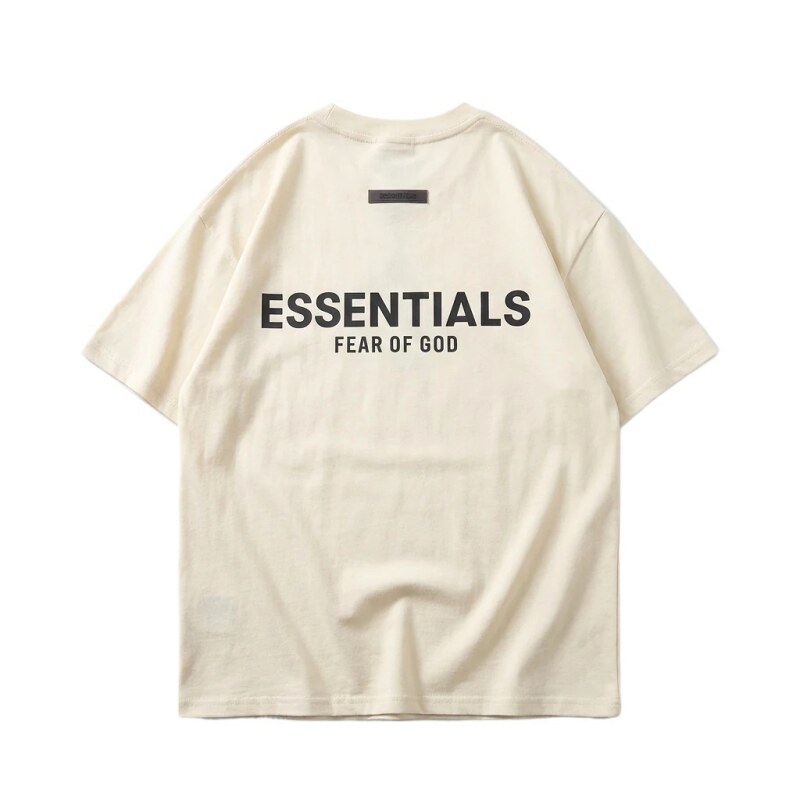 ESSENTIALS minimalist style off-white T-shirt