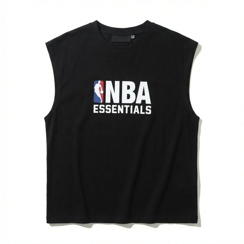 ESSENTIALS Sports Style Black Vest