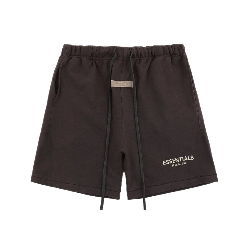 Essentials trendy brand dark coffee shorts