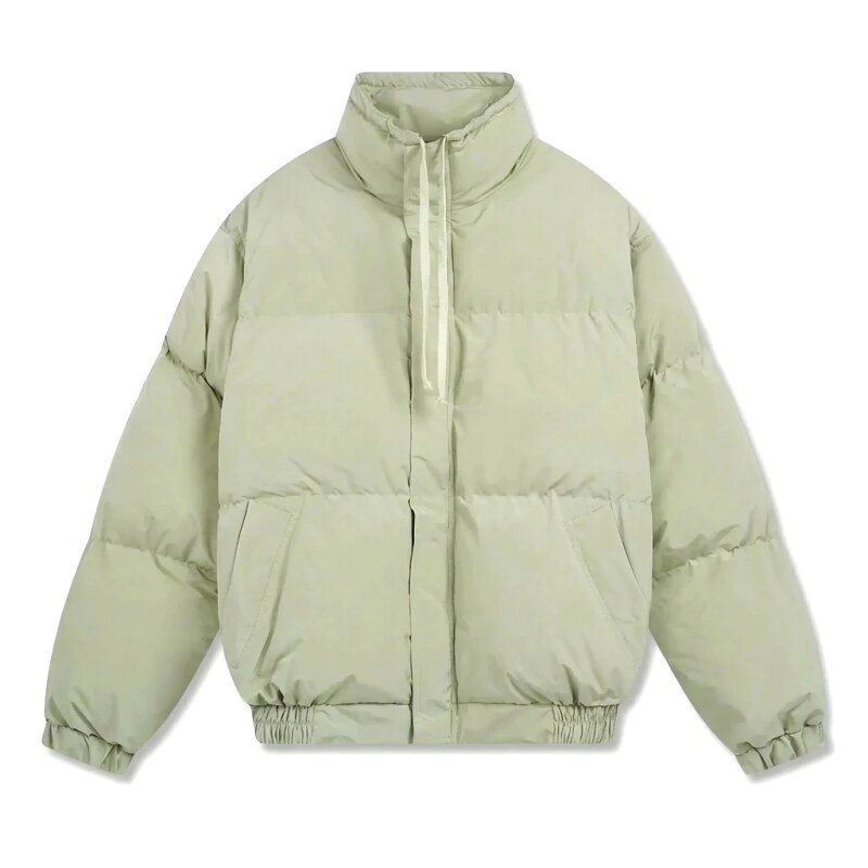 ESSENTIALS trendy brand simple style light green cotton-padded jacket