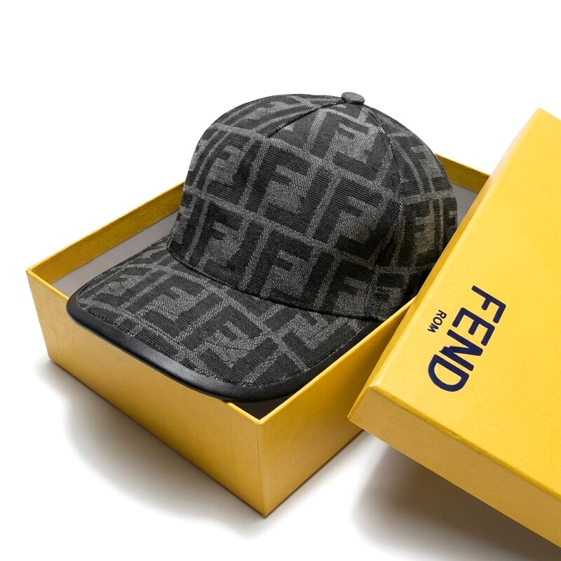 Fendi classic monogram wind grey hat