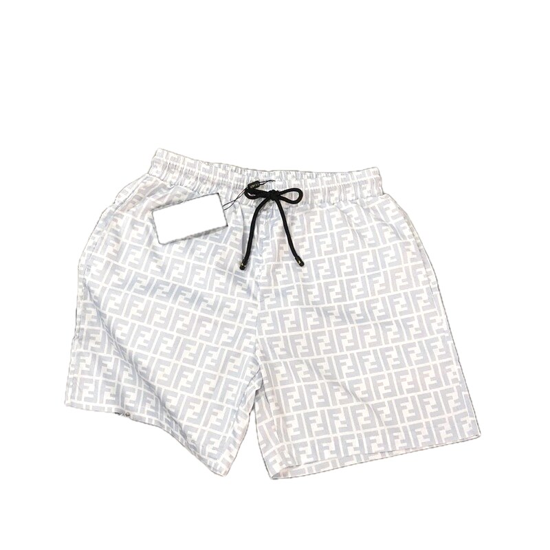 Fendi FF Monogram Casual Style Light Blue Shorts