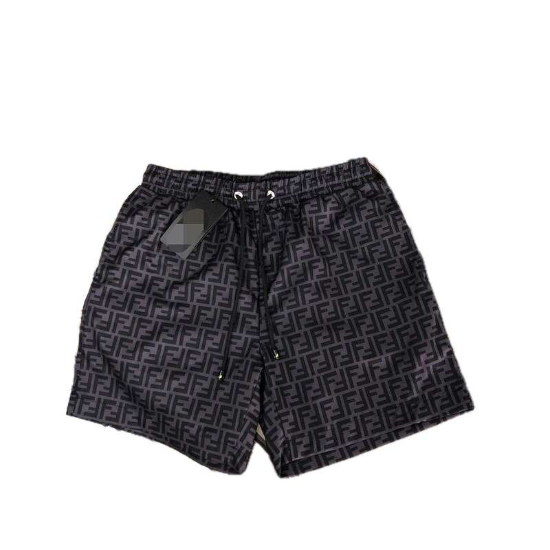 Fendi FF Monogram Trendy Cool Style Black Casual Shorts