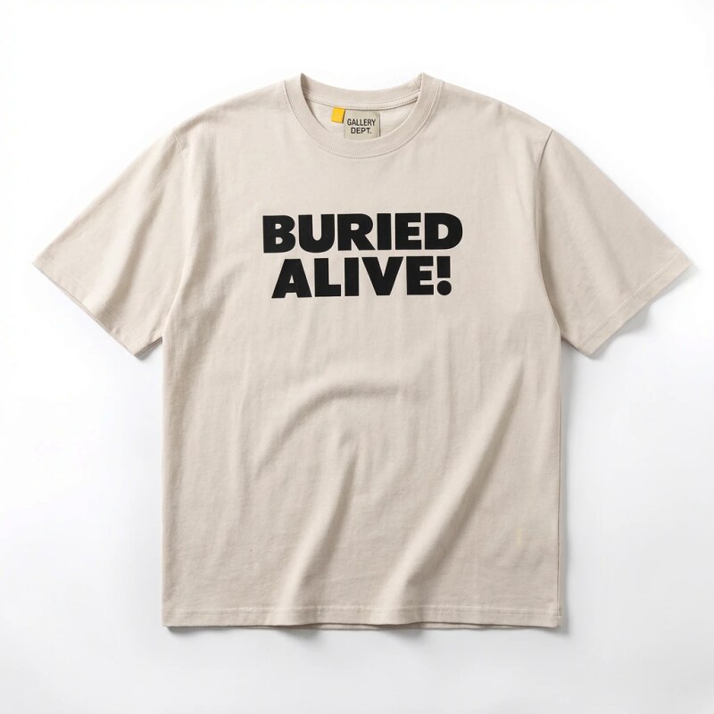 Gallery Dept. Alphabet Style Beige T-shirt